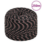 Boat rope 8 mm 250 m polypropylene black