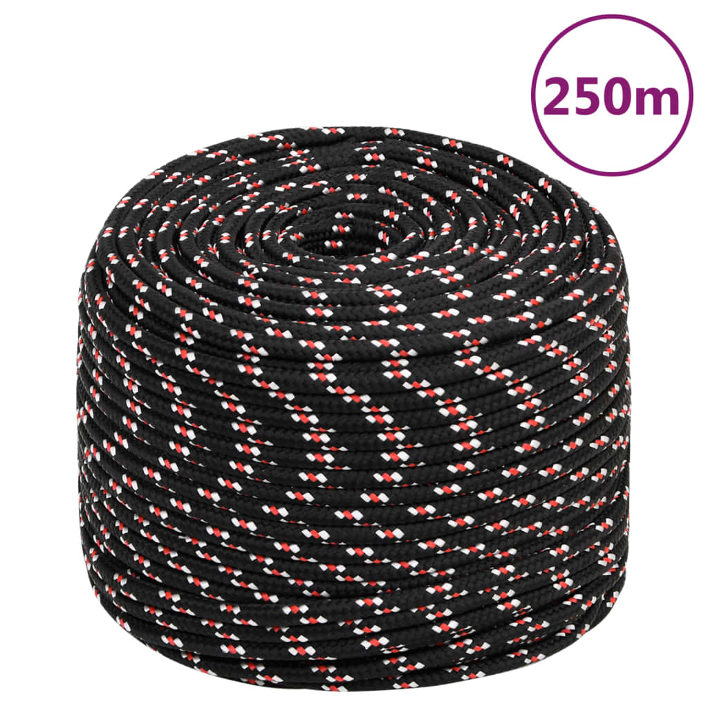 Boot Touw Polypropyleen Zwart En Rood 8 mm 250 m