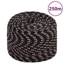 Boot Touw Polypropyleen Zwart En Rood 8 mm 250 m