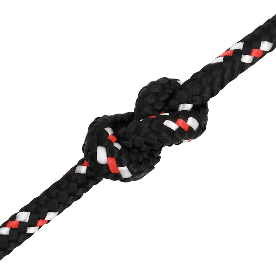 Boot touw 10 mm 500 m polypropyleen zwart 10 mm 500 m