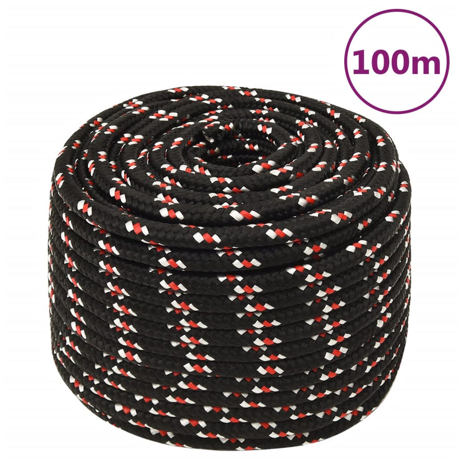 Boot Touw Polypropyleen Zwart En Rood