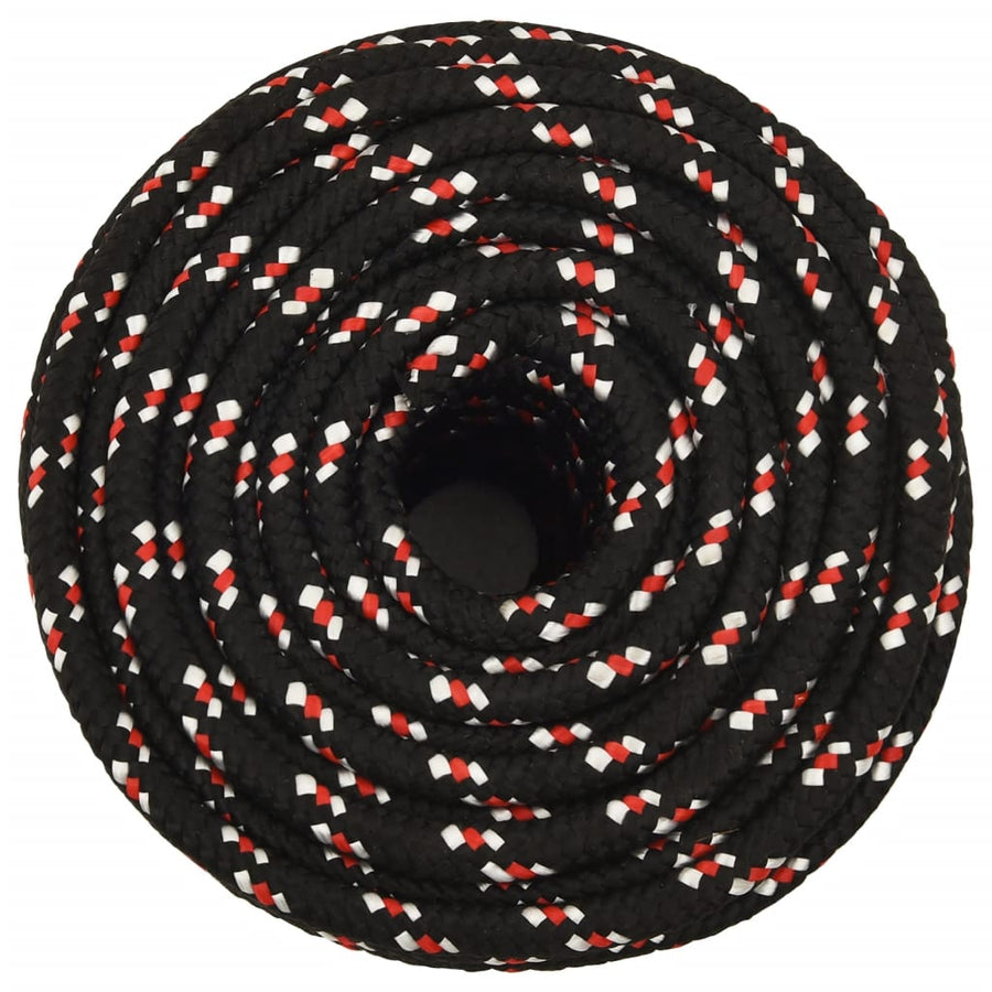 Boot Touw 2 Mm 00 M Polypropyleen Zwart En Rood 12 mm 100 m