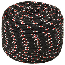 Boot Touw 4 Mm Polypropyleen Zwart En Rood 14 mm 25 m