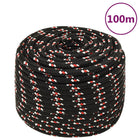Boat rope 14 mm 100 m polypropylene black