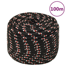 Boot Touw 4 Mm 00 M Polypropyleen Zwart En Rood 14 mm 100 m