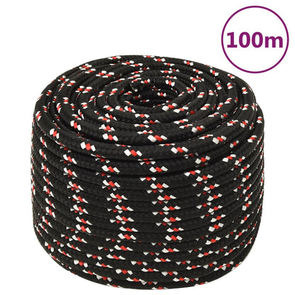 Boot Touw 4 Mm 00 M Polypropyleen Zwart En Rood 14 mm 100 m
