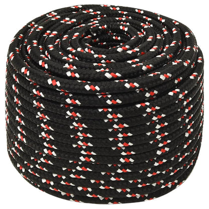 Boot Touw 4 Mm 00 M Polypropyleen Zwart En Rood 14 mm 100 m