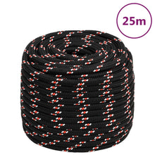 Boot Touw 6 Mm Polypropyleen Zwart En Rood 16 mm 25 m