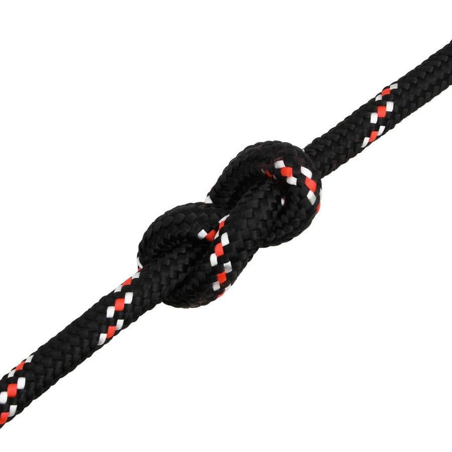 Boot Touw 6 Mm 00 M Polypropyleen Zwart En Rood 16 mm 100 m