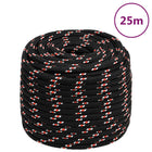 Boat rope 18 mm 25 m polypropylene black