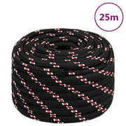 Boat rope 20 mm 25 m polypropylene black