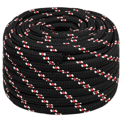 Boot Touw Polypropyleen Zwart En Rood 20 mm 25 m