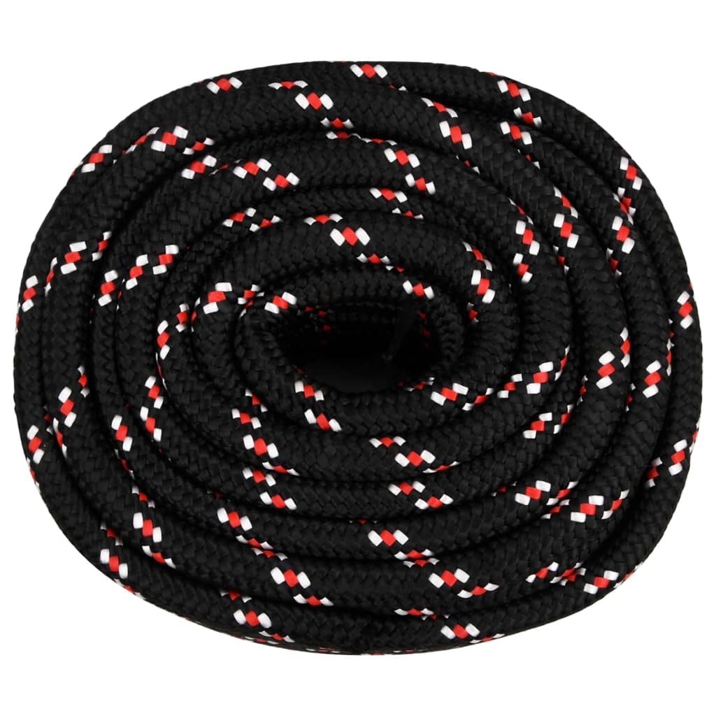 Boot Touw Polypropyleen Zwart En Rood 20 mm 25 m
