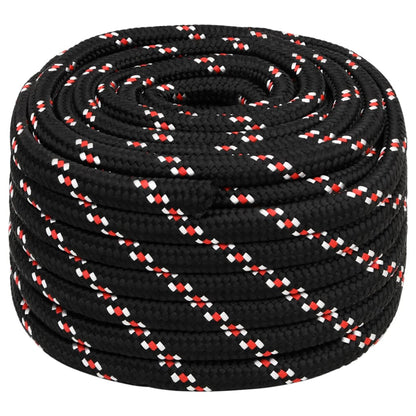 Boottouw Polypropyleen Zwart En Rood 20 mm 50 m