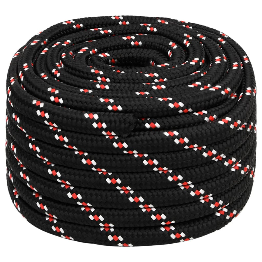 Boottouw 20 mm 50 m polypropyleen zwart