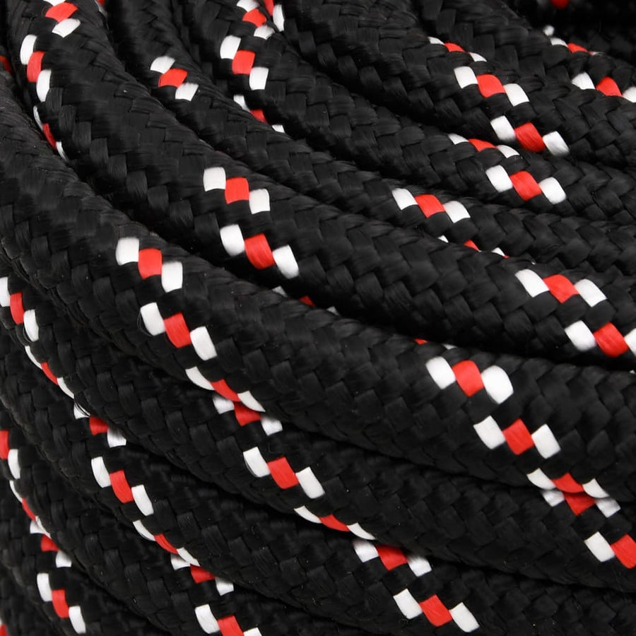 Boottouw 00 M Polypropyleen Zwart En Rood 20 mm 100 m