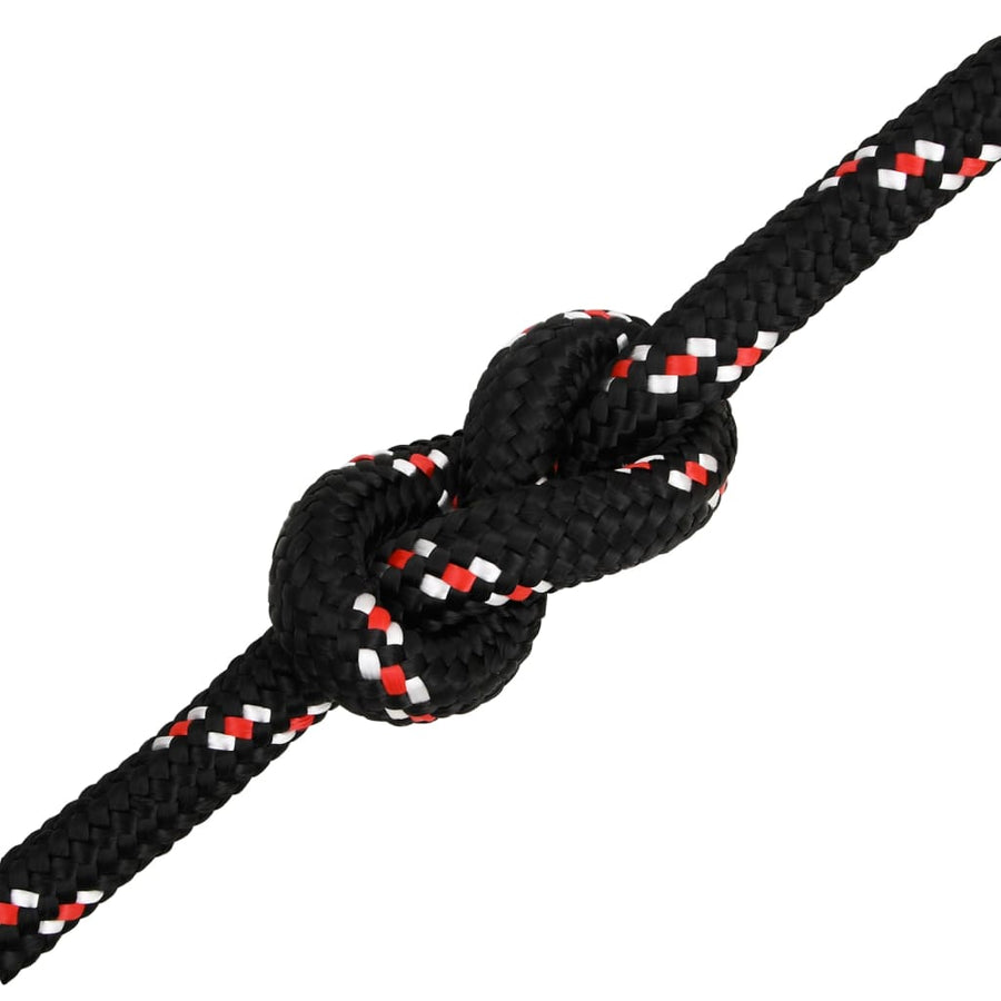 Boottouw 00 M Polypropyleen Zwart En Rood 20 mm 100 m