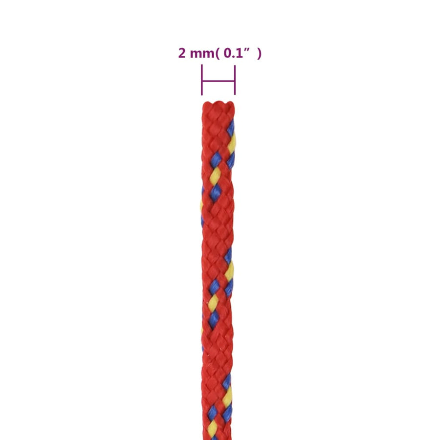 Boottouw Polypropyleen Rood 2 mm 50 m