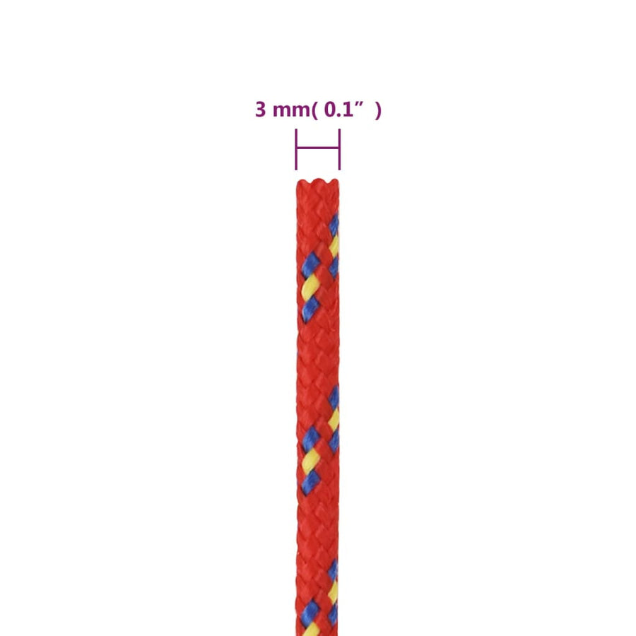 Boottouw Polypropyleen Rood 3 mm 250 m
