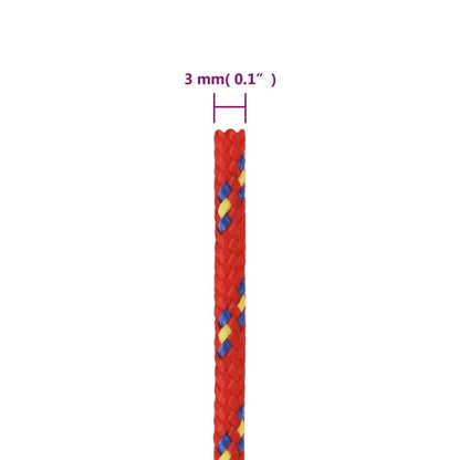 Boottouw Polypropeen Rood 3 mm 500 m