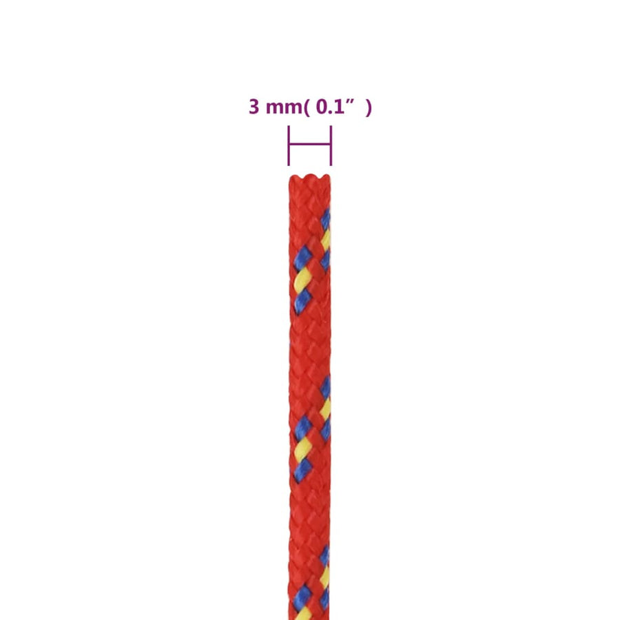Boottouw Polypropeen Rood 3 mm 500 m