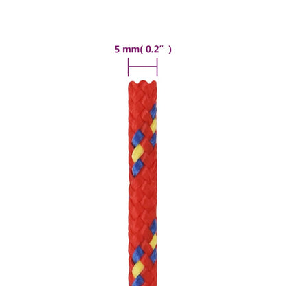 Boottouw Polypropyleen Rood 5 mm 25 m