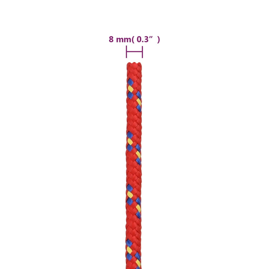 Boottouw Polypropyleen Rood 8 mm 50 m