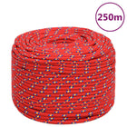 Boat rope 8 mm 250 m polypropylene red