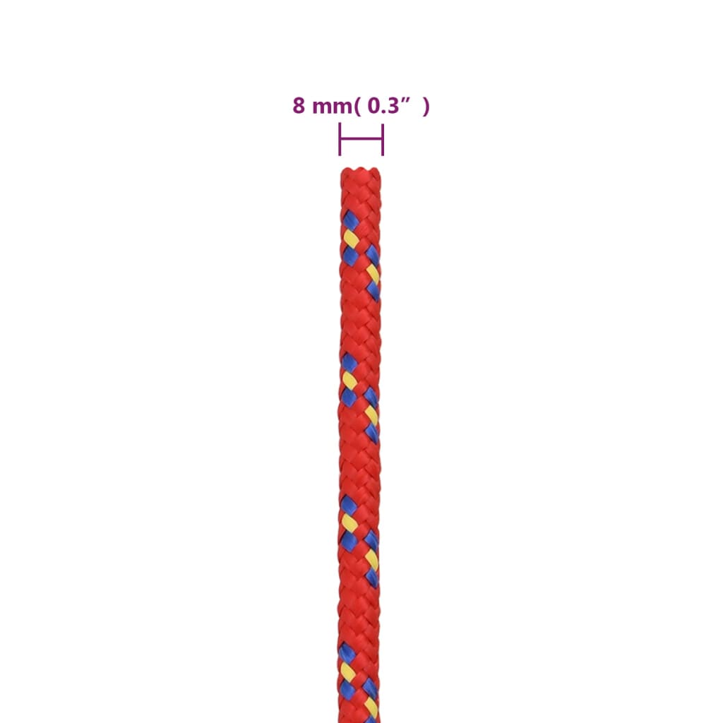 Boottouw Polypropyleen Rood 8 mm 250 m