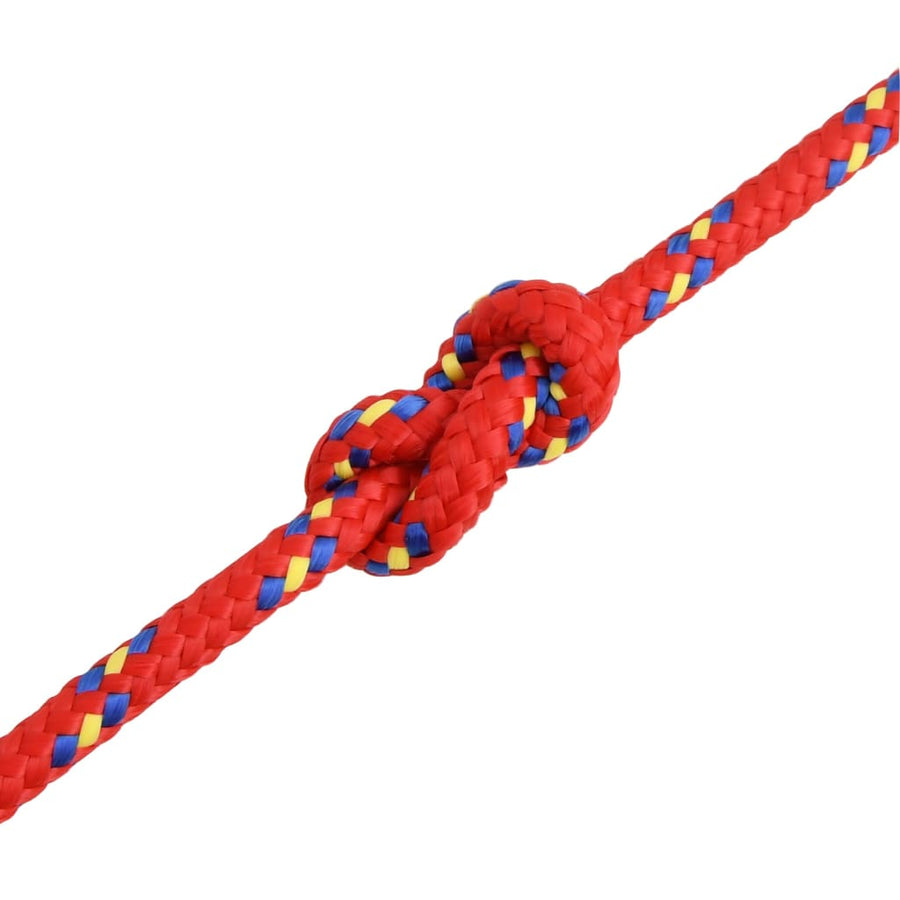 Boottouw 10 mm 100 m polypropyleen rood 10 mm 100 m
