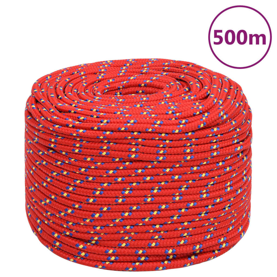 Boottouw 0 Mm Polypropyleen Rood 10 mm 500 m