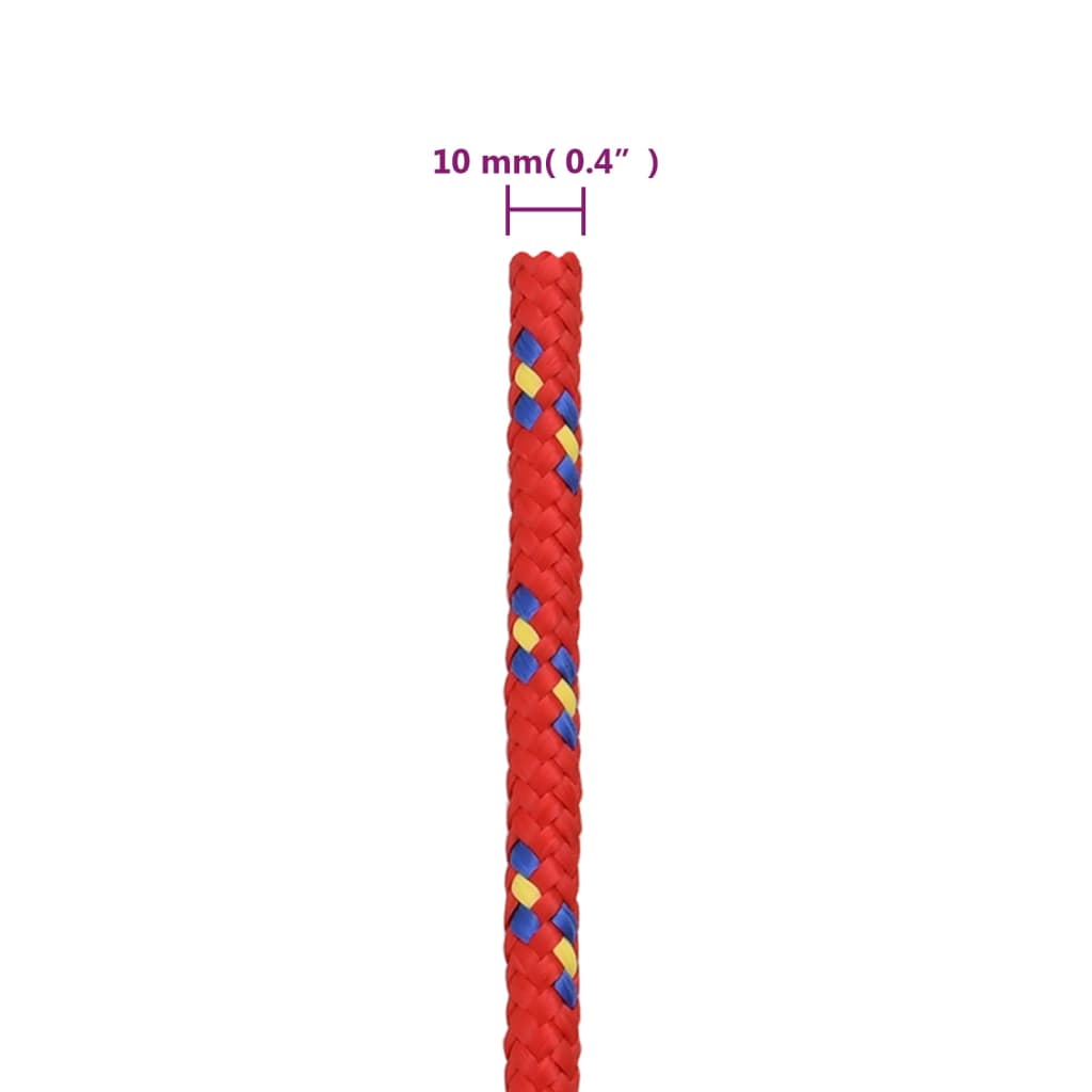 Boottouw 0 Mm Polypropyleen Rood 10 mm 500 m