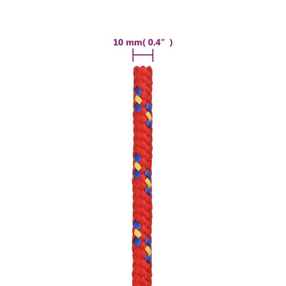 Boottouw 0 Mm Polypropyleen Rood 10 mm 500 m