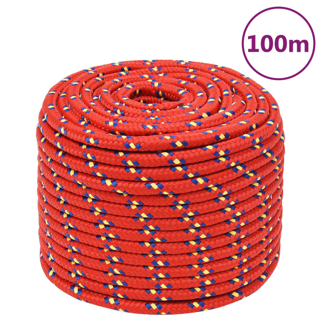 Boottouw 2 Mm 00 M Polypropyleen Rood 12 mm 100 m