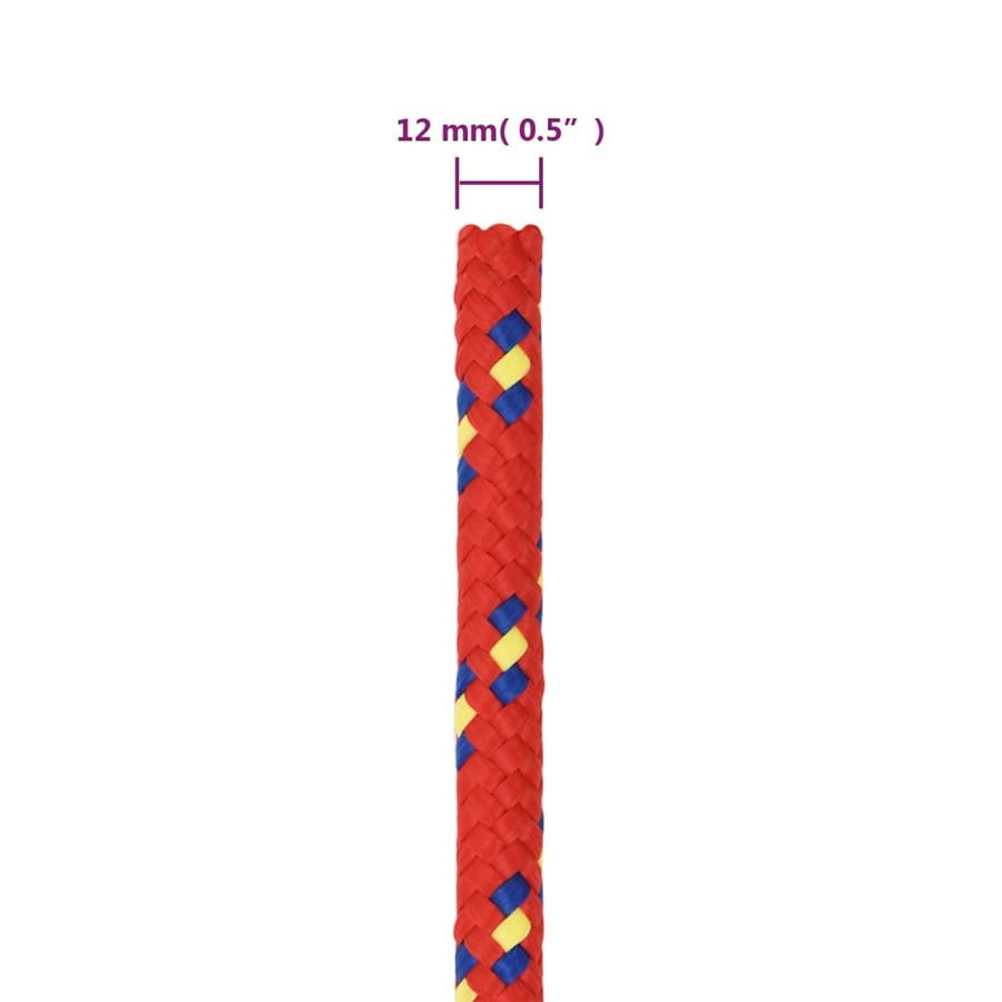 Boottouw 2 Mm 00 M Polypropyleen Rood 12 mm 100 m