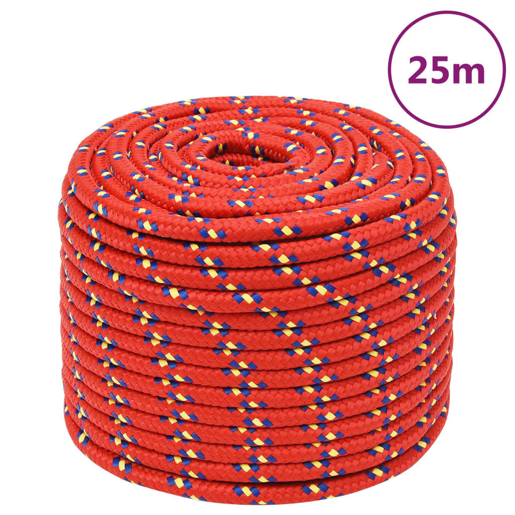 Boottouw 4 Mm Polypropyleen Rood 14 mm 25 m