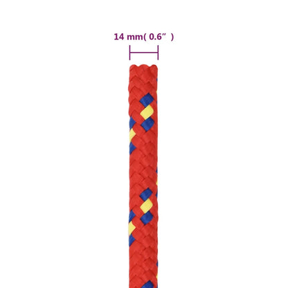 Boottouw 4 Mm 00 M Polypropyleen Rood 14 mm 100 m