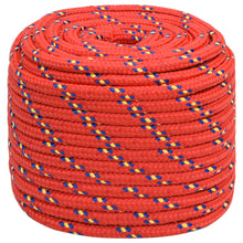 Boottouw 16 mm 25 m polypropyleen rood