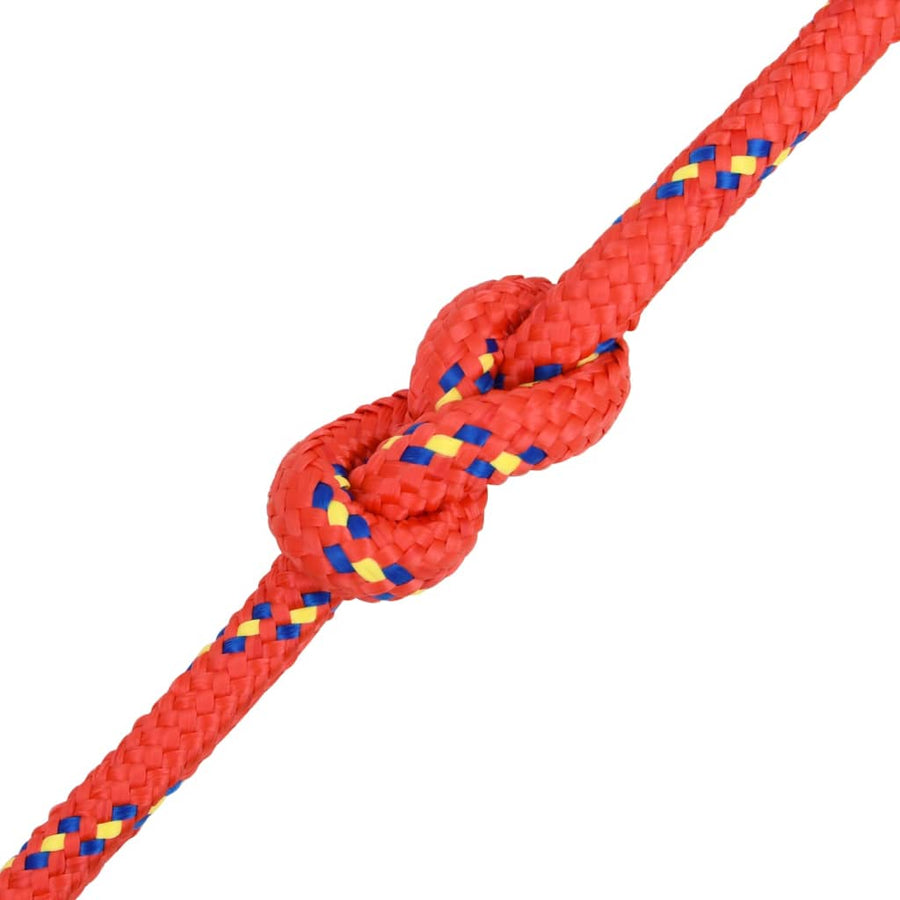 Boottouw 16 mm 25 m polypropyleen rood