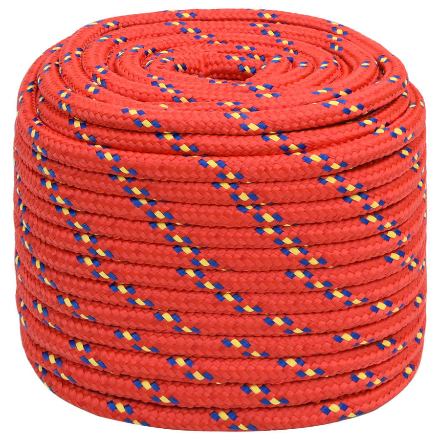Boottouw 8 Mm Polypropyleen Rood 18 mm 25 m