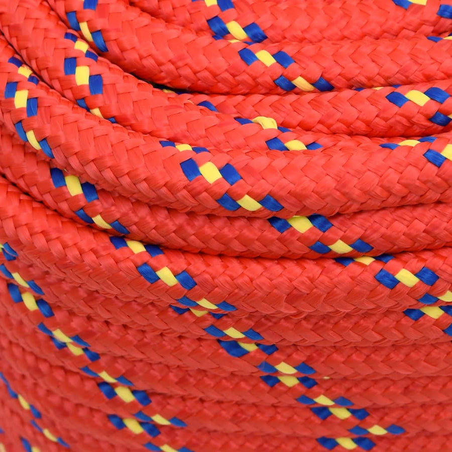 Boottouw 8 Mm Polypropyleen Rood 18 mm 25 m