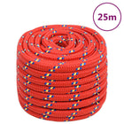 Boottouw 20 mm 25 m polypropyleen rood