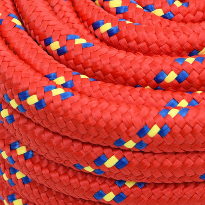 Boottouw 20 mm 25 m polypropyleen rood