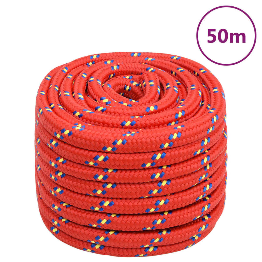 Boottouw Polypropyleen Rood 20 mm 50 m