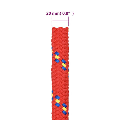 Boottouw Polypropyleen Rood 20 mm 50 m