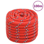 Boat rope 20 mm 100 m polypropylene red