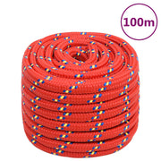 Boottouw 20 mm 100 m polypropyleen rood