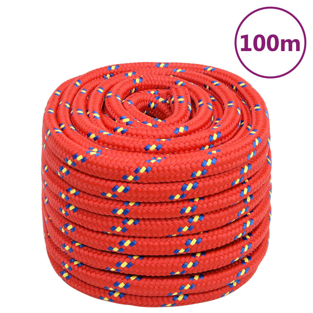 Boottouw 00 M Polypropyleen Rood 20 mm 100 m