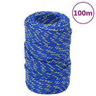 Boottouw 2 mm 100 m polypropyleen blauw 2 mm 100 m