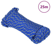 Boottouw 3 mm polypropyleen blauw 25 m